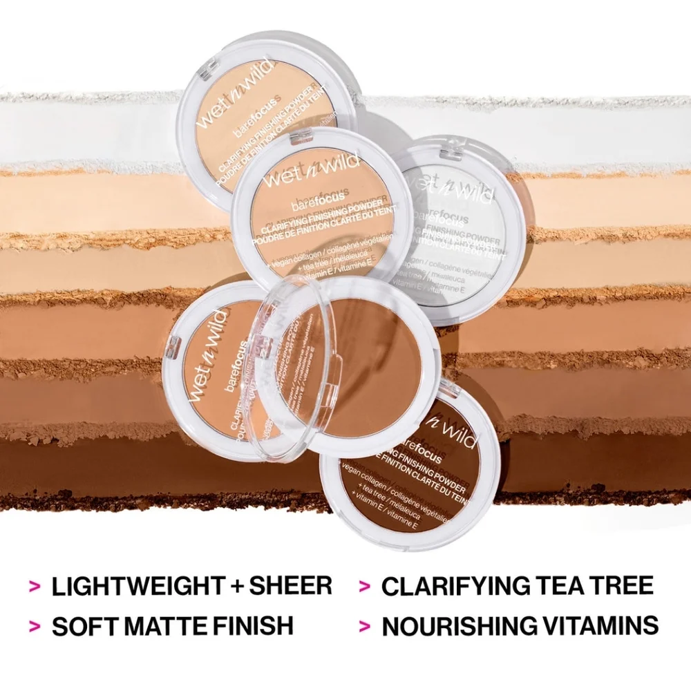 *3/15* NEW Wet N Wild Bare Focus Clarifying Finishing Powder Translucent Matte